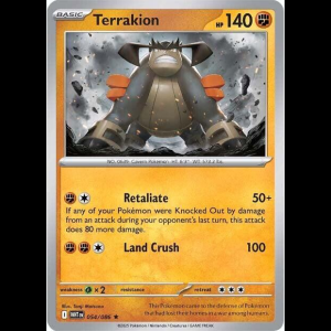 Pokemon TCG Terrakion - White Flare - Holofoil