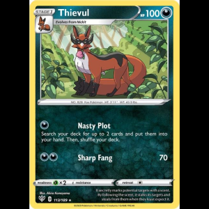Pokemon TCG Thievul - Darkness Ablaze - Reverse Holofoil
