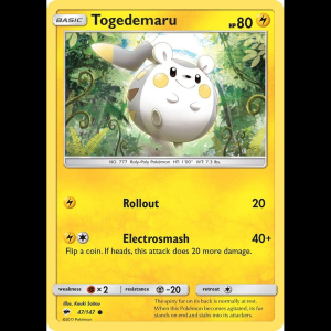 Pokemon TCG Togedemaru - SM - Burning Shadows