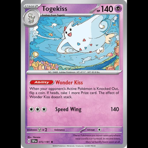 Pokemon TCG Togekiss - Surging Sparks - Holofoil
