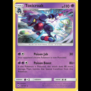 Pokemon TCG Toxicroak - SM - Burning Shadows