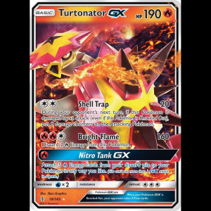 Pokemon TCG Turtonator GX - SM - Guardians Rising - Holofoil