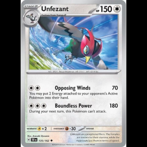 Pokemon TCG Unfezant - Temporal Forces