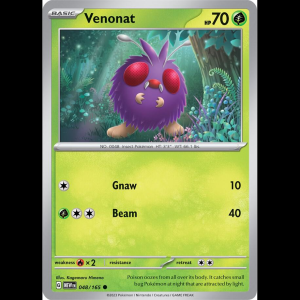 Pokemon TCG Venonat - Scarlet & Violet 151 - Reverse Holofoil