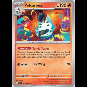 Pokemon TCG Volcarona - Black Bolt - Holofoil