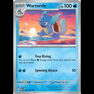 Pokemon TCG Wartortle - 008/165 - Scarlet & Violet 151