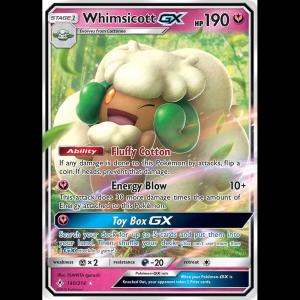 Pokemon TCG Whimsicott GX - SM - Unbroken Bonds - Holofoil