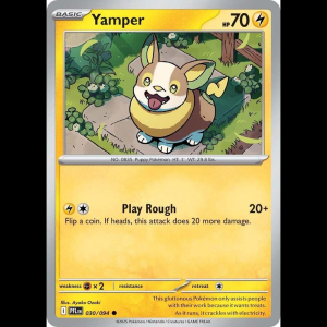 Pokemon TCG Yamper - 030/094 - Phantasmal Flames - Reverse Holofoil