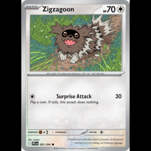 Pokemon TCG Zigzagoon - Phantasmal Flames - Reverse Holofoil