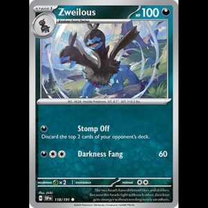 Pokemon TCG Zweilous - Surging Sparks