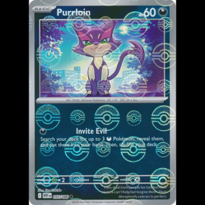 Pokemon TCG Purrloin (Poke Ball Pattern) - White Flare - Holofoil