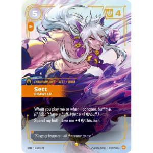 Riftbound Sett - Brawler (Overnumbered) - Spiritforged - FOIL 232/221
