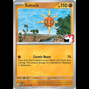 Pokemon TCG Solrock - 075/132 - Prize Pack Series Cards
