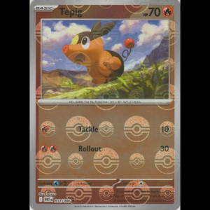 Pokemon TCG Tepig (Poke Ball Pattern) - White Flare - Holofoil