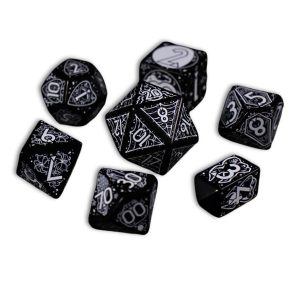 Botch Dados Heart of Darkness Luxury 7Dice RPG Set Dice