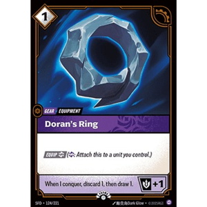 Riftbound Doran's Ring - Riftbound Organized Play Promotional Cards - FOIL 124/221