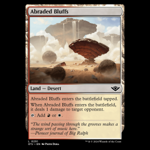 MTG Abraded Bluffs Outlaws of Thunder Junction otj#251