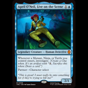 MTG April O'Neil, Live on the Scene Teenage Mutant Ninja Turtles Eternal tmc#9