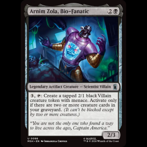 MTG Arnim Zola, Bio-Fanatic Marvel Super Heroes msh#86
