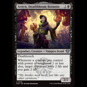 MTG Arnyn, Deathbloom Botanist Secrets of Strixhaven sos#74