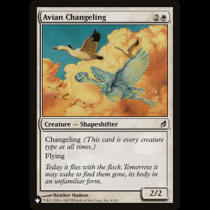 MTG Avian Changeling The List plst#LRW-4