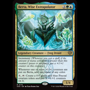 MTG Berta, Wise Extrapolator Secrets of Strixhaven sos#175