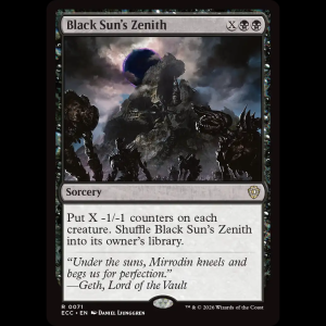 MTG Black Sun's Zenith Lorwyn Eclipsed Commander ecc#71