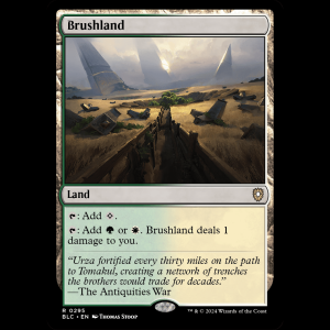 MTG Brushland Bloomburrow Commander blc#295