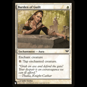 MTG Burden of Guilt The List plst#DKA-4