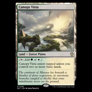 MTG Canopy Vista Bloomburrow Commander blc#296