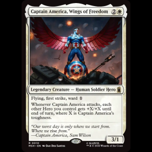 MTG Captain America, Wings of Freedom Marvel Super Heroes msh#10