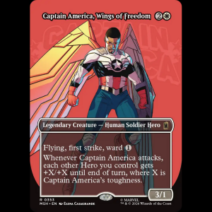 MTG Captain America, Wings of Freedom Marvel Super Heroes msh#353