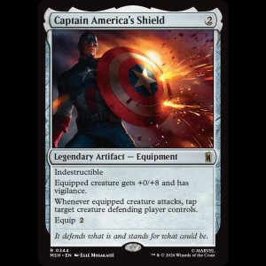 MTG Captain America's Shield Marvel Super Heroes msh#244