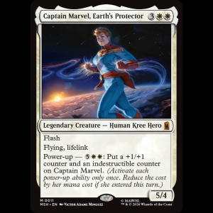 MTG Captain Marvel, Earth's Protector Marvel Super Heroes msh#11