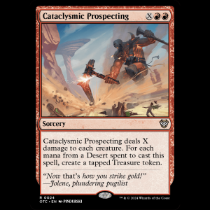 MTG Cataclysmic Prospecting Outlaws of Thunder Junction Commander otc#24