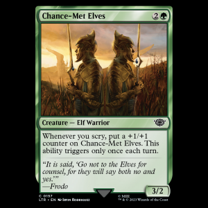 MTG Chance-Met Elves The Lord of the Rings: Tales of Middle-earth ltr#157
