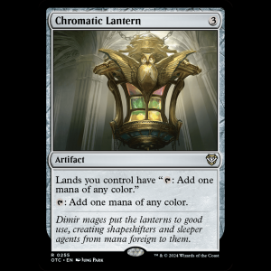 MTG Chromatic Lantern Outlaws of Thunder Junction Commander otc#255