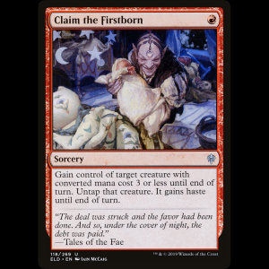 MTG Claim the Firstborn Throne of Eldraine eld#118