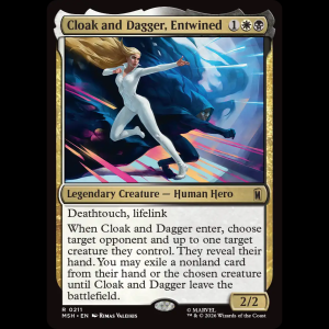MTG Cloak and Dagger, Entwined Marvel Super Heroes msh#211