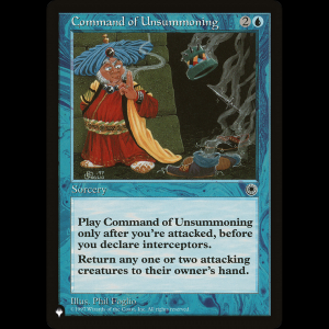 MTG Command of Unsummoning The List plst#POR-48