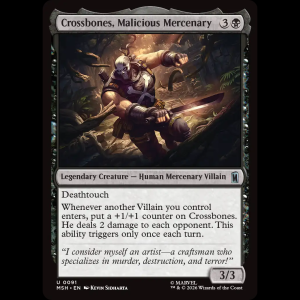 MTG Crossbones, Malicious Mercenary Marvel Super Heroes msh#91