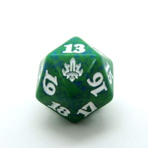 MTG Dado Dice Spindown Verde Throne of Eldraine