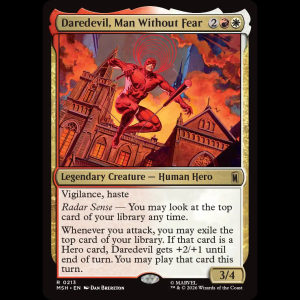 MTG Daredevil, Man Without Fear Marvel Super Heroes msh#213