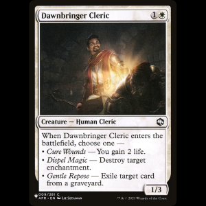MTG Dawnbringer Cleric The List plst#AFR-9