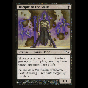 MTG Disciple of the Vault Mirrodin mrd#62