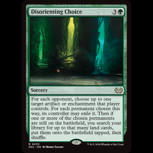 MTG Disorienting Choice Duskmourn: House of Horror Commander dsc#32