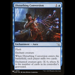 MTG Disturbing Conversion The List plst#MOM-54