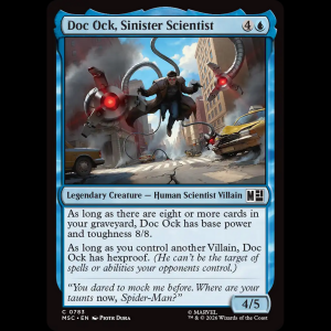 MTG Doc Ock, Sinister Scientist Marvel Super Heroes Commander msc#783
