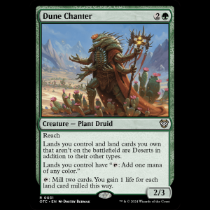 MTG Dune Chanter Outlaws of Thunder Junction Commander otc#31