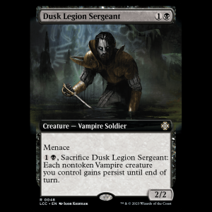 MTG Dusk Legion Sergeant The Lost Caverns of Ixalan Commander lcc#48